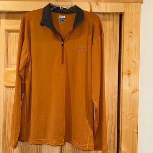 Columbia Titanium Shirt Mens Large Zip Pullover Omni Dry Long Sleeve Activewear